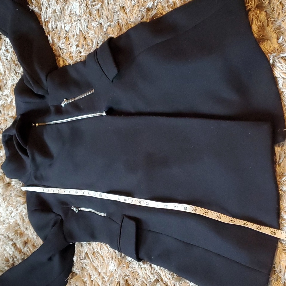 ZARA WOMAN black coat - Picture 9 of 11